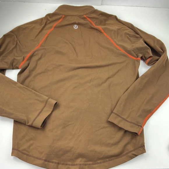 LuluLemon Men’s Brown Long Sleeve Full Zip Performance  wear Jacket - Picture 10 of 11